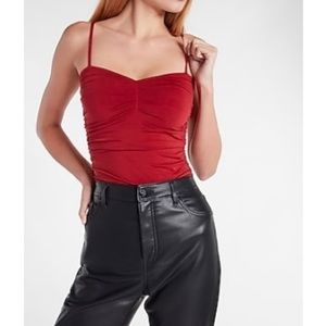 Express Body Contour compression silky ruched thing body suit